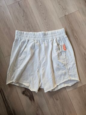 NWT FP Movement All Star Shorts, White, Size Large